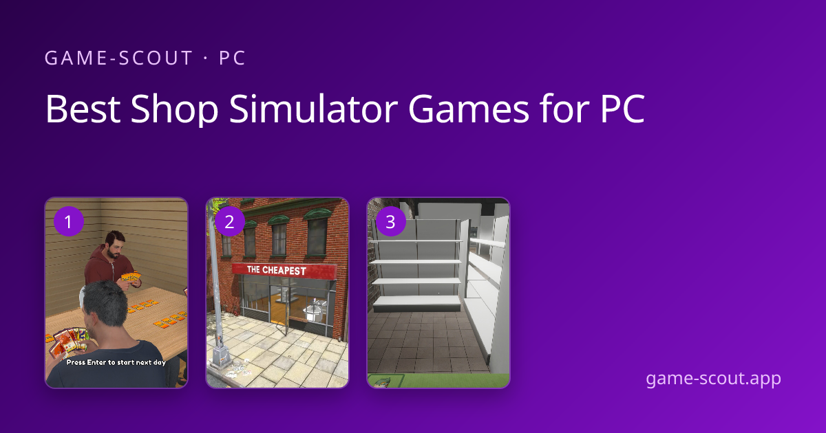 Best Shop Simulator Games for PC (2026): 8 Picks Ranked